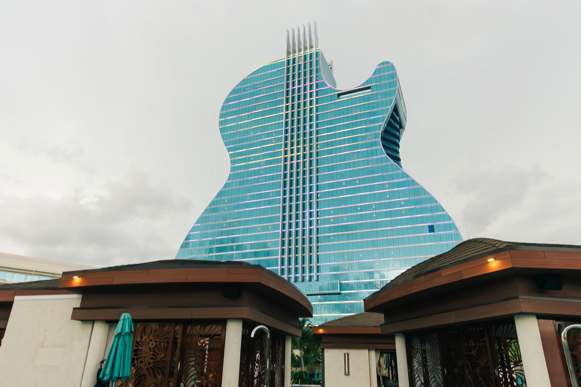 The Seminole Hard Rock Hotel Hollywood — the iconic guitar-shaped tower that hosted PitBullTax®'s 15th anniversary conference in 2025.