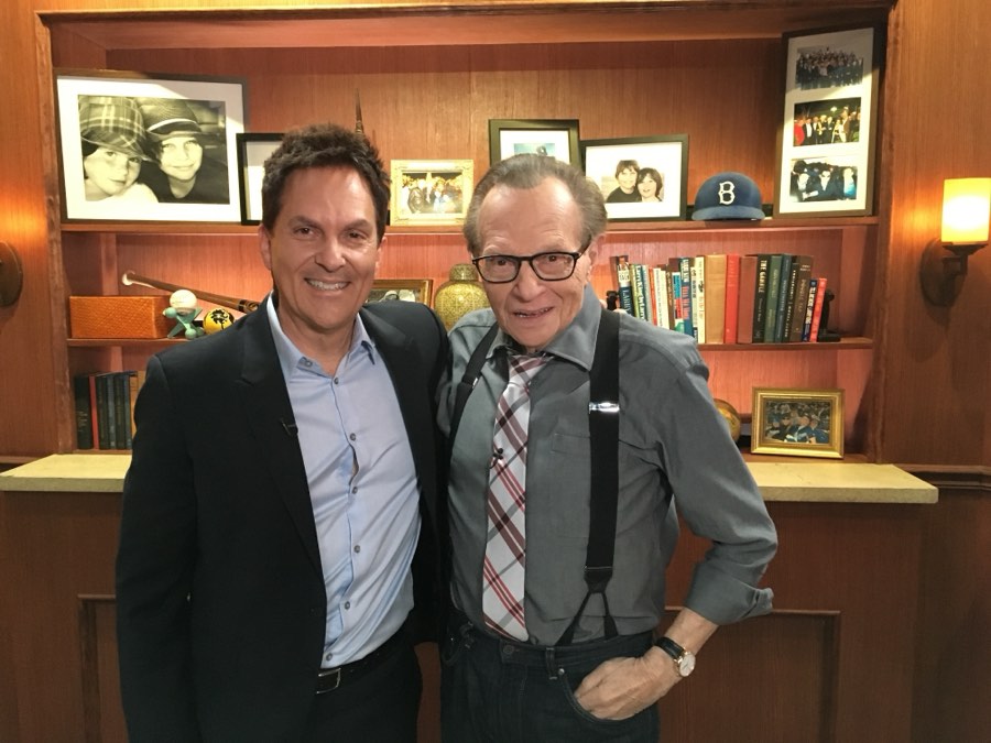 Roger Love with broadcasting legend Larry King.